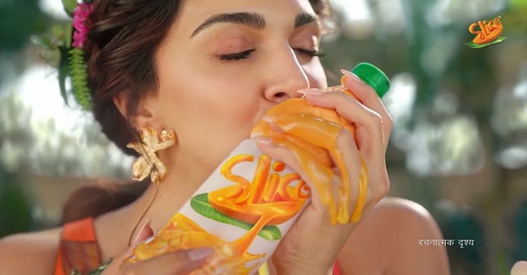 Kiara Advani indulges in the deliciousness of mangoes in every drop of Slice in its new TVC