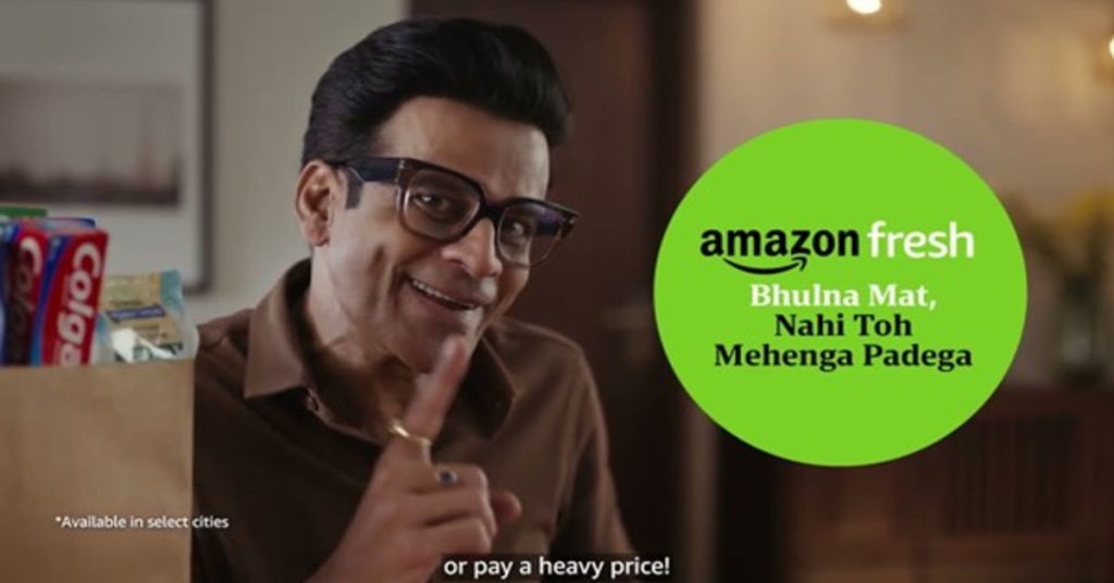 ‘Nahi toh Mehenga Padega’: Amazon Fresh’s Campaign Featuring Manoj Bajpayee Reinforces Commitment to Quality!