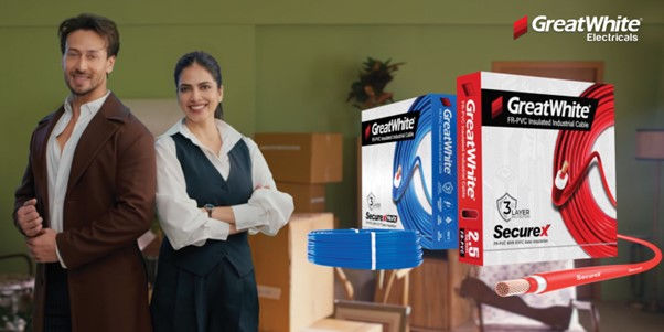 GreatWhite Electricals Launches New Campaign with Tiger Shroff & Malavika Mohanan
