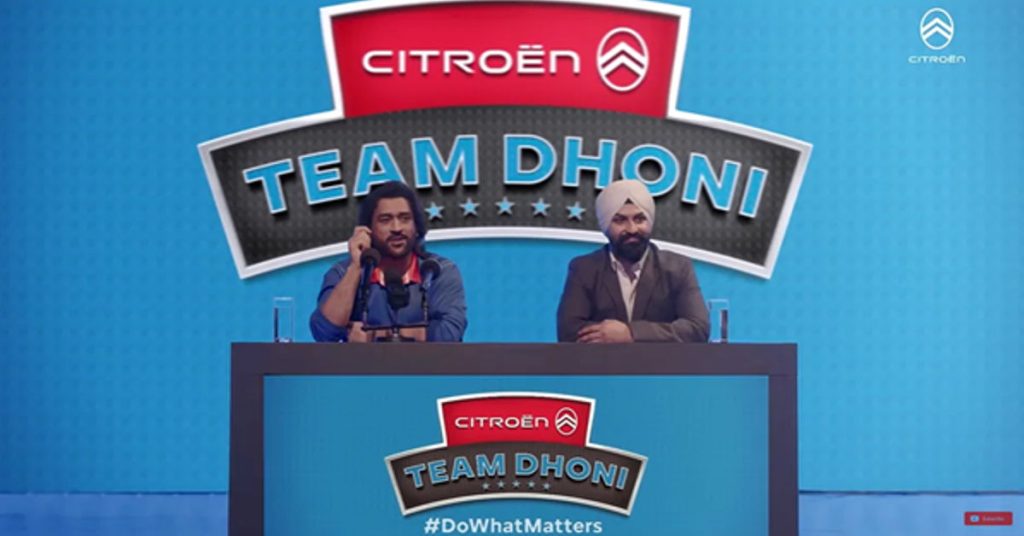 MS Dhoni Teams Up with Citroën After Oreo to Boost India’s World Cup Chances