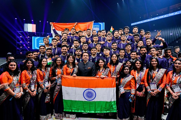 Shri Jayant Chaudhary Visits France to Cheer for Team India at WorldSkills 2024; 60 Participants Competing in 52 Skills