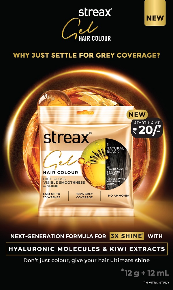 Streax Elevates Hair Colouring with New Gel Hair Colour: A High-Performance Experience for Brilliant Grey Coverage and Unprecedented Shine