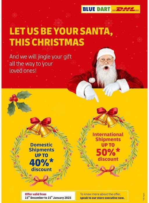 Blue Dart’s ‘Merry Express’ Delivers Festive Cheer with Special Discounts on Domestic and International Shipments