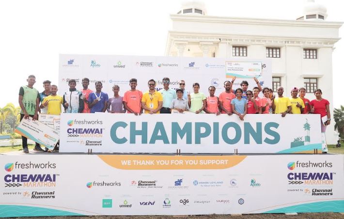 Gyan Babu and Senait Kefelegn win the Freshworks Chennai Men’s and Women’s Full Marathon 2025 powered by Chennai Runners