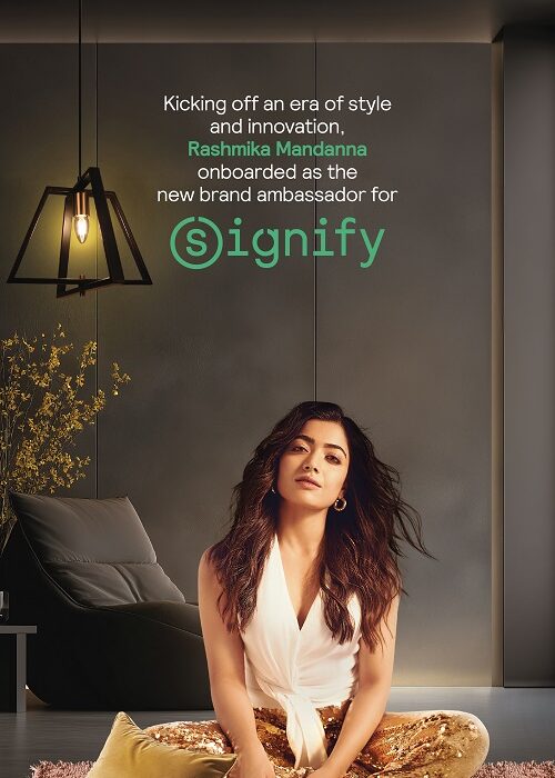 Signify Onboards Rashmika Mandanna as their Brand Ambassador, Kicks off an Era of Style and Innovation